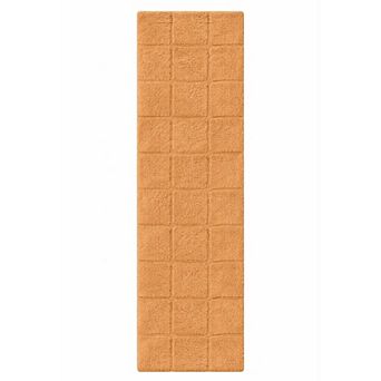SUPERIOR Checkered Pattern Washable Non-Slip Runner Bath Mat