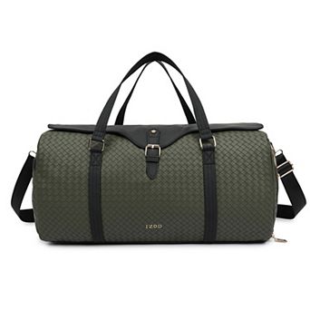 IZOD Sorelle Weekender Woven Carry-On Duffel Bag