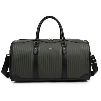 IZOD Vero Weekender Carry-On Duffel Bag with Adjustable Shoulder Strap