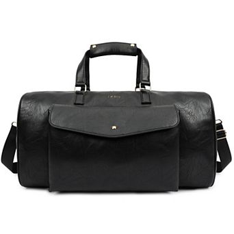 IZOD Altas PU Leather Weekender Carry-On Duffel Bag