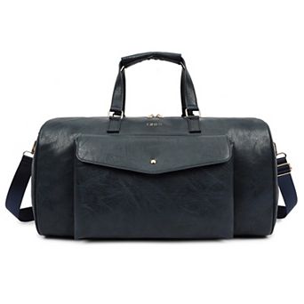 IZOD Altas PU Leather Weekender Carry-On Duffel Bag