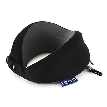 IZOD Moon Memory Foam Travel Neck Pillow with 360-Degree Support