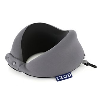 IZOD Moon Memory Foam Travel Neck Pillow with 360-Degree Support