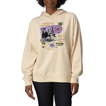 Women's Practical Magic Floral Oversized Fleece Hoodie Sweatshirt