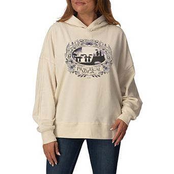 Women's Practical Magic Floral Oversized Fleece Hoodie Sweatshirt