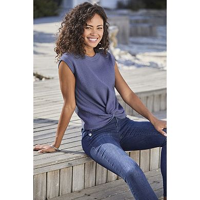 Lascana Women's Sleeveless Twist Front Sweater