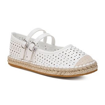 London Rag Noori Women's Woven Dual Buckle Sandals