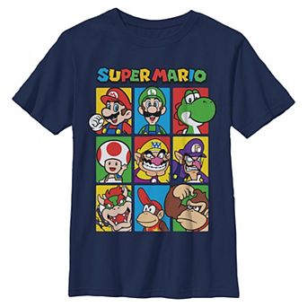 Boys 6-20 Nintendo Super Mario Bros Portraits Graphic Tee