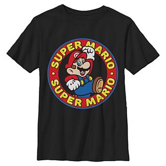 Boys 6-20 Nintendo Super Mario Jump Stamp Graphic Tee