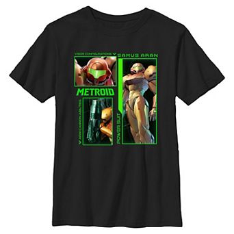 Boys 6-20 Nintendo Metroid Samus Poster Graphic Tee