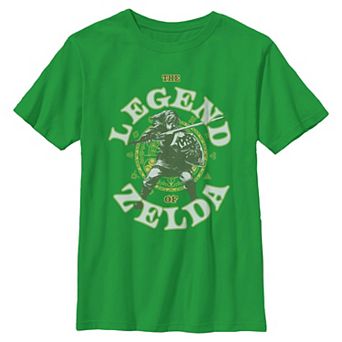 Boys 6-20 Nintendo The Legend Of Zelda Fighting Link Graphic Tee