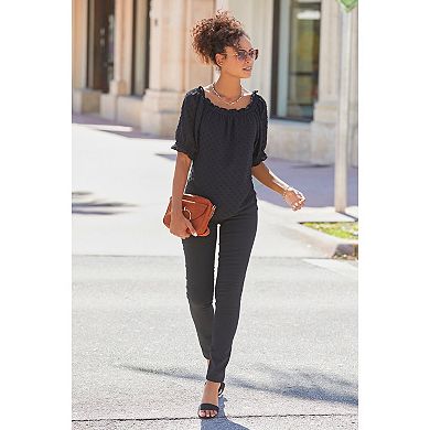 Lascana Women's Ruffled Off Shoulder Blouse