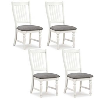 Costway Dining Chairs with Solid Wood Legs & Padded Seat Kitchen Side Chair