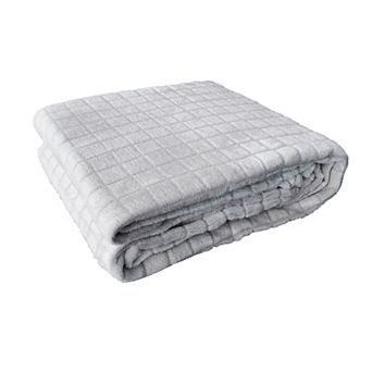 Harper Loft Velvet Plush Plaid Throw Blanket