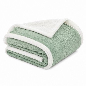 Harper Loft Faux Fur Reverse to Sherpa Throw Blanket