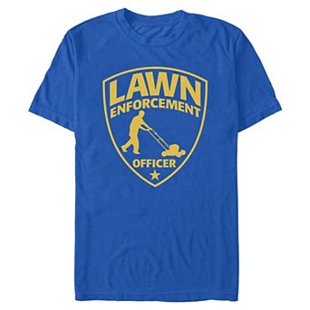 Men's Lawn Enforcement Officer Badge Graphic Tee