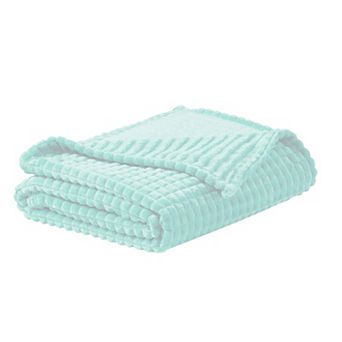 Harper Loft Textured Grid Plush Throw Blanket