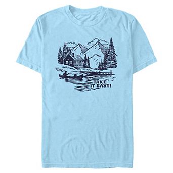 Men's Take It Easy Mountain Cabin Graphic Tee
