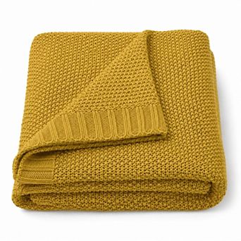 Harper Loft Cable Knit Dot Throw Blanket