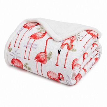 Harper Loft Fancy Flamingo Reversible Throw Blanket