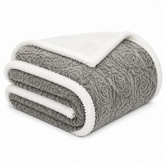 Harper Loft Faux Fur Reversible Throw Blanket