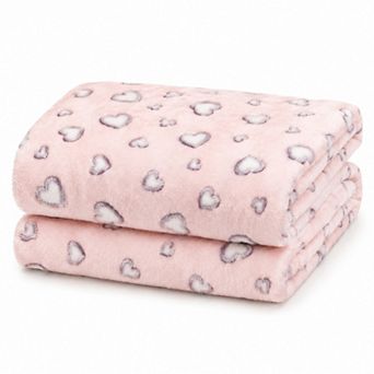 Harper Loft Plush Heart Throw Blanket