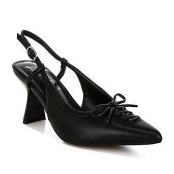 London Rag Danvers Women's Pointed Toe Slingback Kitten Heels