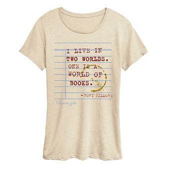 Women's Gilmore Girls "I Live In Two Worlds" Graphic Tee