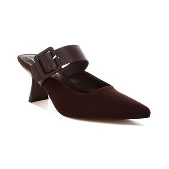 London Rag Onagra Women's Pointed Toe Slip-On Mules