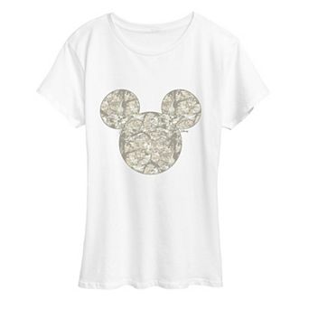 Women's Disney's Mickey Mouse Camo Ears Graphic Tee