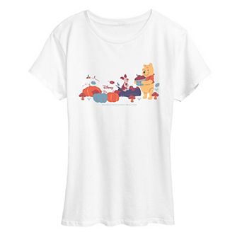 Women's Disney's Winnie The Pooh & Piglet Pumpkin Patch Graphic Tee