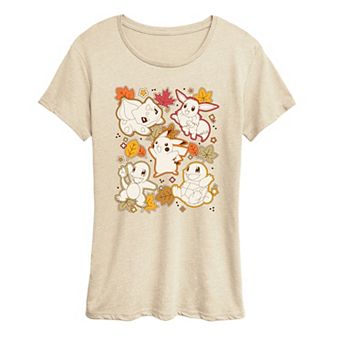 Women's Pokémon Autumn Stickers Graphic Tee