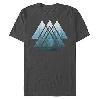 Men's Misty Forest Geometric Frame Graphic Tee
