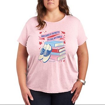 Plus Size Gilmore Girls “Who Cares If I'm Pretty If I Fail My Finals” Graphic Tee