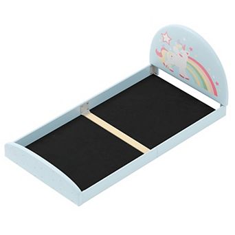 Costway Twin Floor Bed Frame with 210D Oxford Cloth Floor Mat, Middle Support Slat