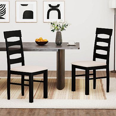 Costway Dining Chairs High Back Dining Room Chairs with Padded Seat for Kitchen
