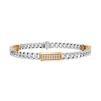 Torque - Precision in Power 5/8 Carat T.W. Round Lab-Grown Diamond Pave Station Bracelet