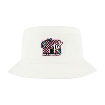 Men's MTV Checkerboard Logo Bucket Hat