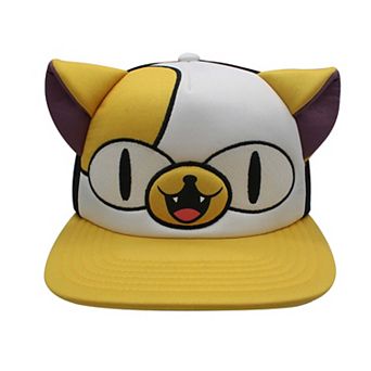 Men's Cake 3D Ears Foam Front Flat Brim Baseball Cap