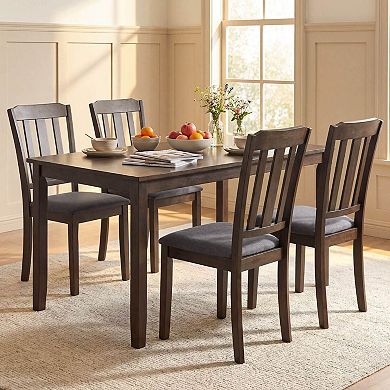 Costway Dining Chairs Set with Comfortable Backrest & Padded Seat for Living Room