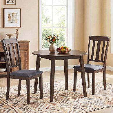 Costway Dining Chairs Set with Comfortable Backrest & Padded Seat for Living Room