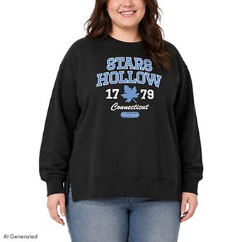 Plus Size Gilmore Girls Stars Hollow Oversized Fleece Crew Sweatshirt
