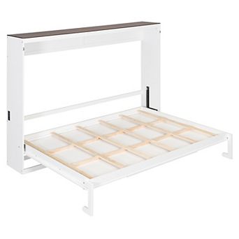 Merax Queen Size Murphy Bed Wall Bed & USB