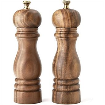 Salt and Pepper Grinder Set of 2 with Adjustable Ceramic Rotor