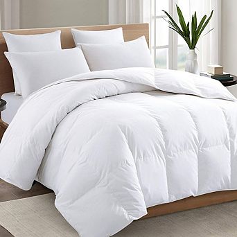 Quilted Down Alternative Comforter, Breathable Soft All-Season Duvet Insert