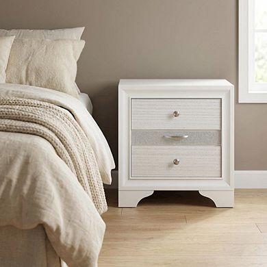 Contemporary Nightstand with Clean Design and Sturdy Build