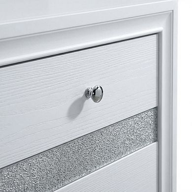 Contemporary Nightstand with Clean Design and Sturdy Build