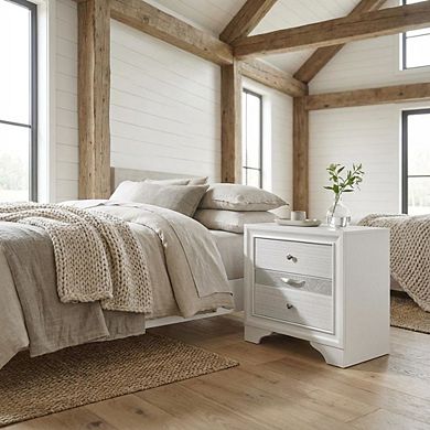 Contemporary Nightstand with Clean Design and Sturdy Build