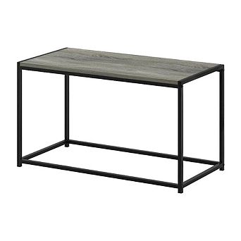 FurniFact Modern Coffee Table with Storage Shelf and Compact Design
