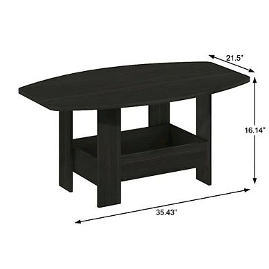 FurniFact Coffee Table with Storage Compartment and Simple Design for Living Room